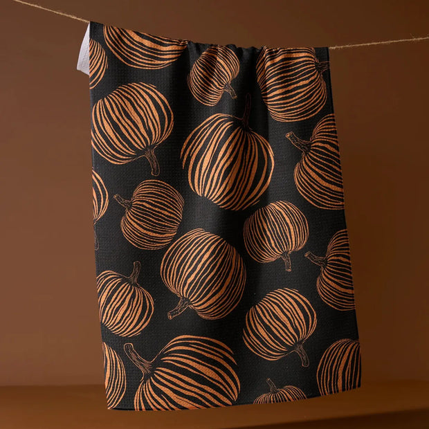 Tea Towel - Pumpkin Noir