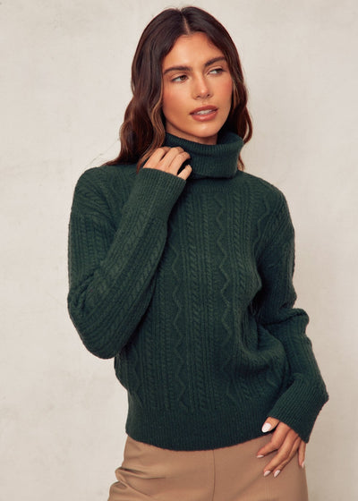 Addison Sweater - Hunter Green
