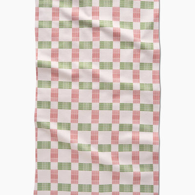 Tea Towel - Be Merry Plaid