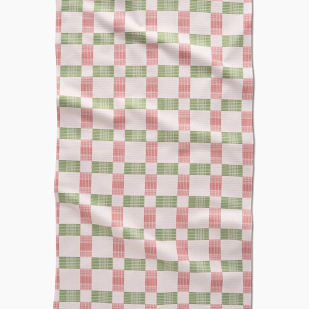 Tea Towel - Be Merry Plaid