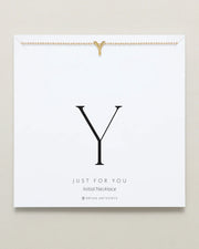 Just For You Initial Necklace