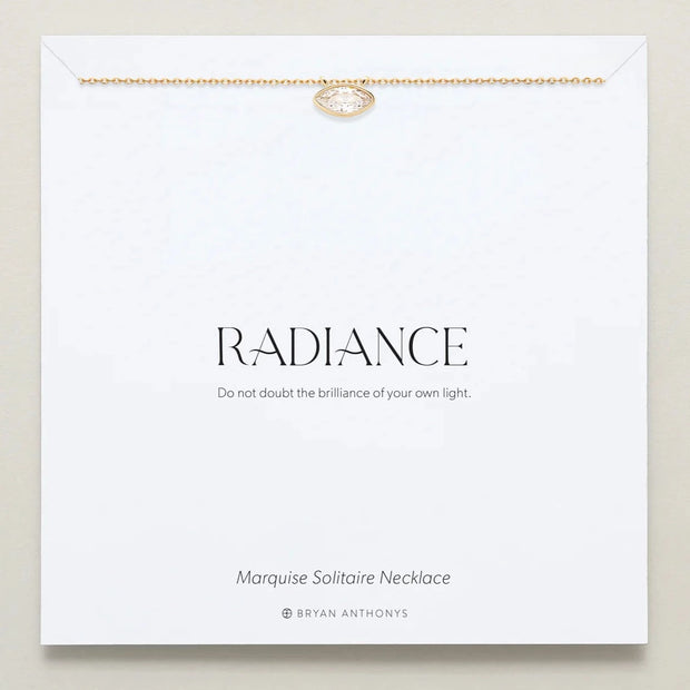 Radiance Marquise Solitaire Necklace