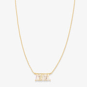 Mom Baguette Dainty Necklace