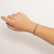 Dainty Two-Tone Watch Band Bracelet