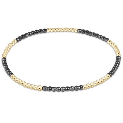 Blissful 2mm - Silver Faceted Hematite
