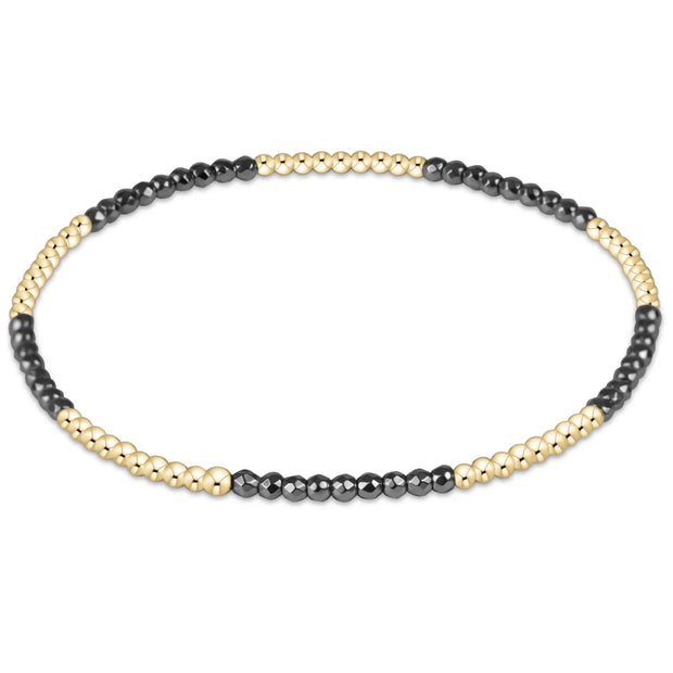 Blissful 2mm - Silver Faceted Hematite