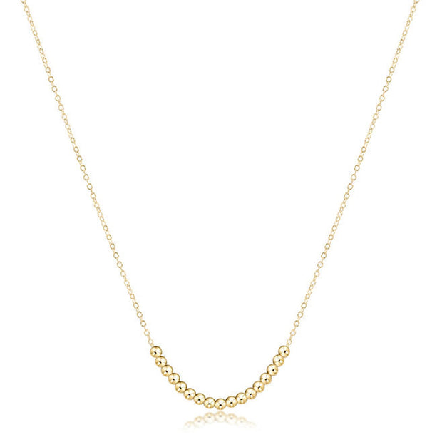 16" Classic Beaded Bliss 2.5mm Gold Necklace