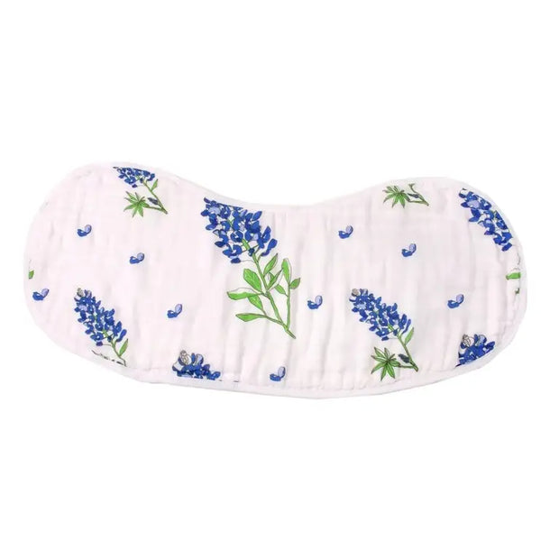 Baby Burp Cloth & Bib Combo - Bluebonnets