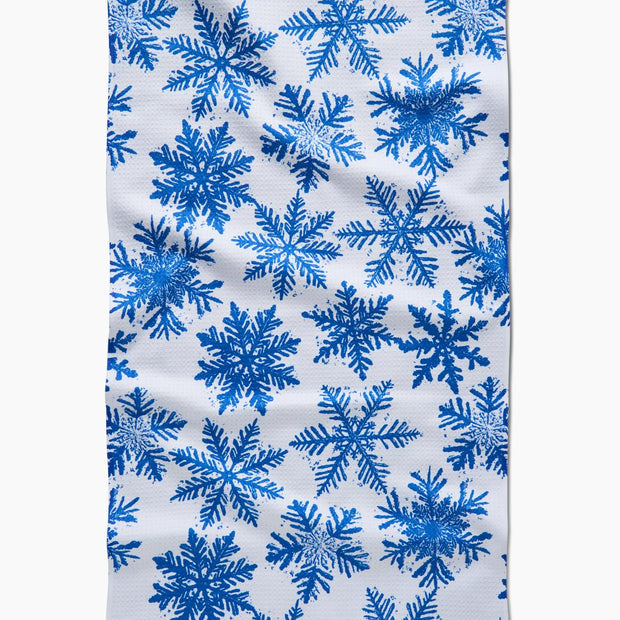 Tea Towel - Snowy Days Blue