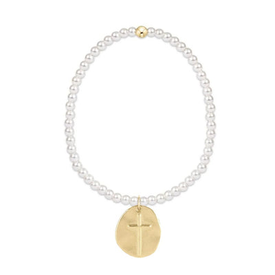 Classic Pearl 4mm Inspire Gold Charm