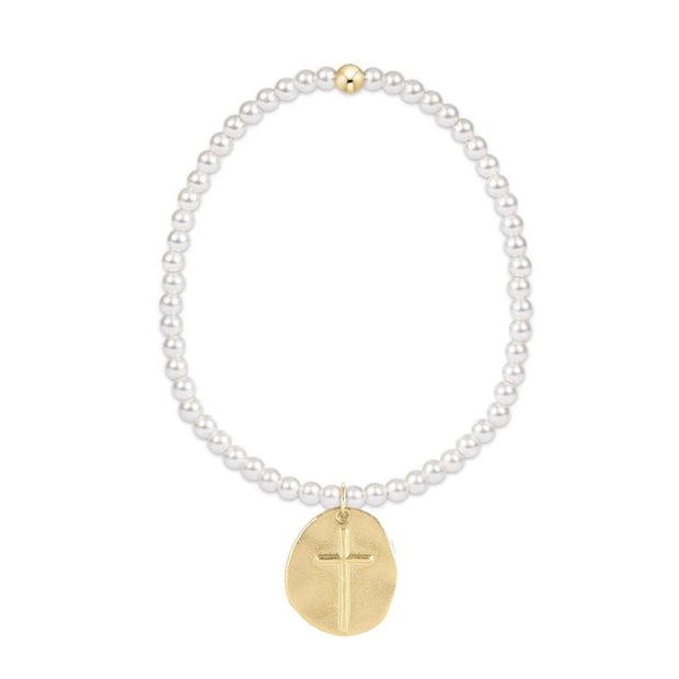 Classic Pearl 4mm Inspire Gold Charm