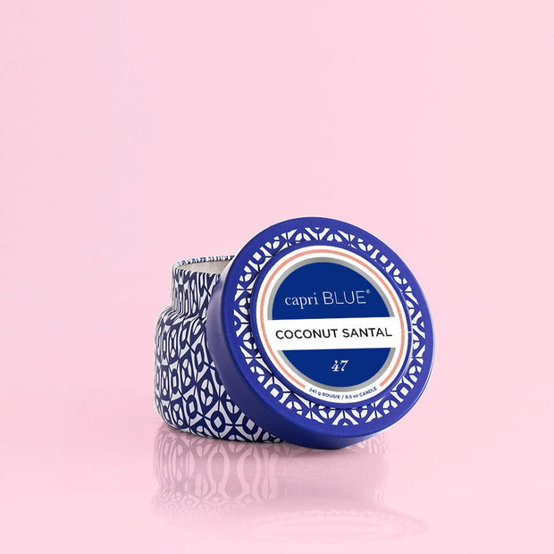Coconut Santal Printed Travel Tin