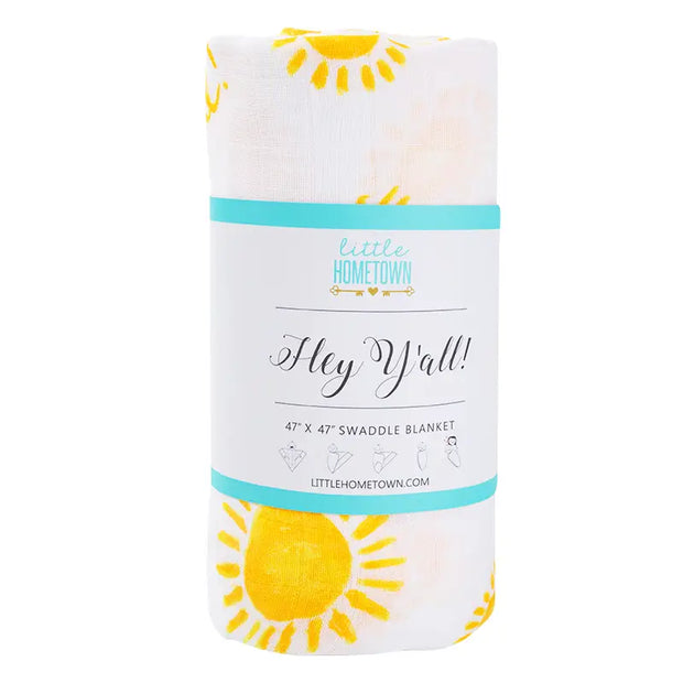 Muslin Swaddle Blanket - Hey Y'all