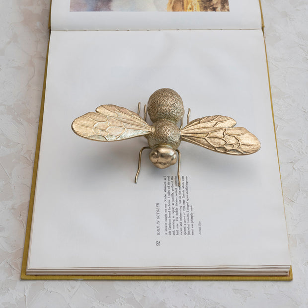 Resin Bee, Gold Finish