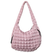 Gwen Quilted Hobo Bag - Mauve