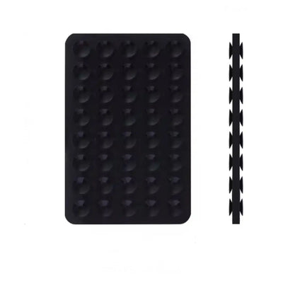 Phone Sticky Grip 2 Sided Silicone Suction Pad - Black