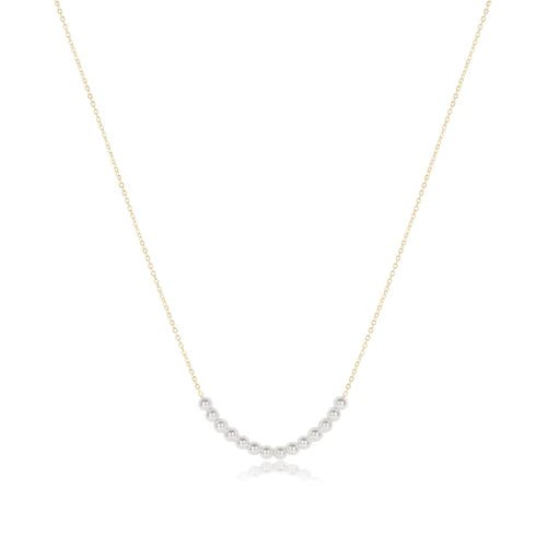 16" Classic Beaded Bliss 4mm Pearl Necklace