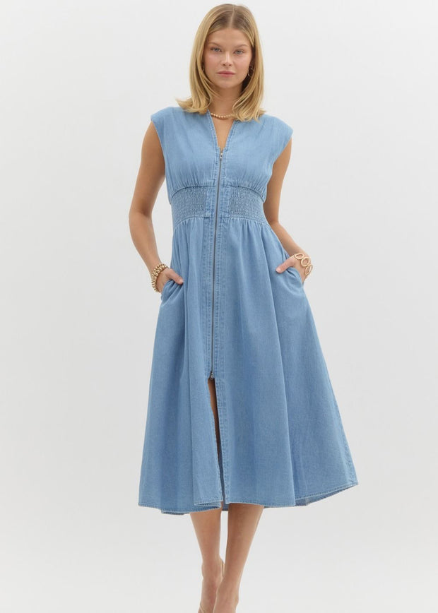 Ellen Dress - Denim