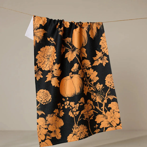 Tea Towel - Haunted Harvest Orange