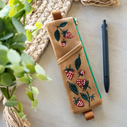 Elana's Berries Embroidered Notebook Pouch