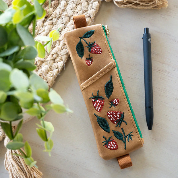 Elana's Berries Embroidered Notebook Pouch