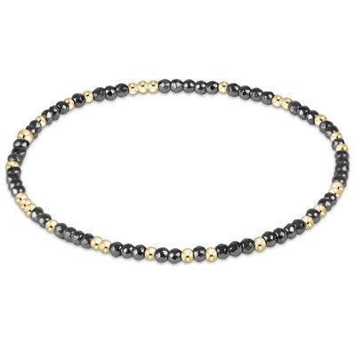Extends Hope Unwritten Silver Faceted Hematite 2mm