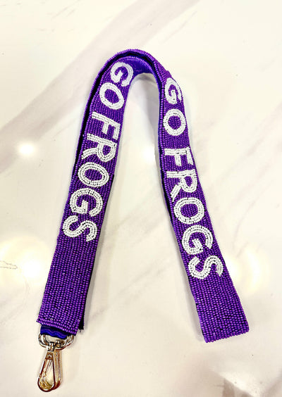 Go Frogs Beaded Purse Strap