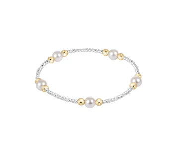 Classic Mixed Metal Pearl Purpose 6mm