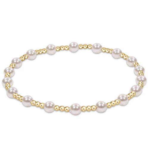 Classic Gold Sincerity 4mm - Pearl