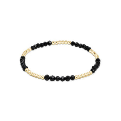 Blissful Pattern 2.5mm Bead - Faceted Onyx