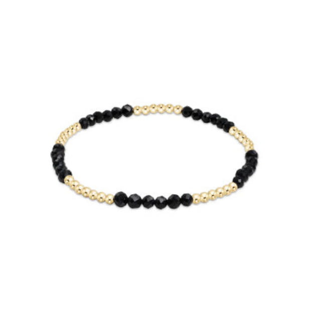 Blissful Pattern 2.5mm Bead - Faceted Onyx