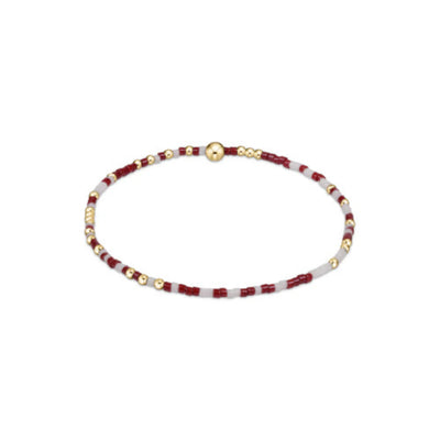 Gameday Hope Unwritten Bracelet - Wine and White