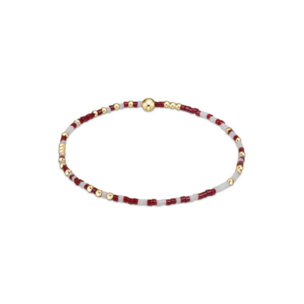 Gameday Hope Unwritten Bracelet - Wine and White
