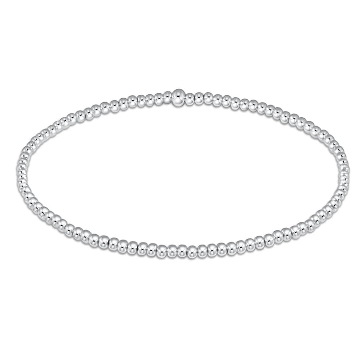 Classic Sterling 2mm Bead Bracelet
