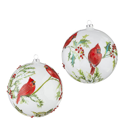 6" Cardinal Ball Ornament