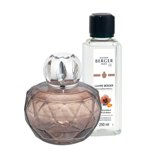 Adagio Vintage Pink Home Fragrance Lamp Gift Set with Velvet of Orient