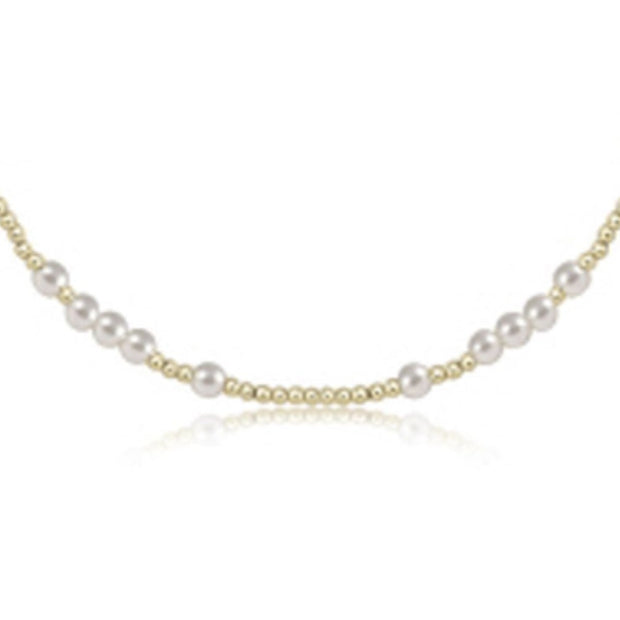 15" Hope Unwritten Necklace - Pearl