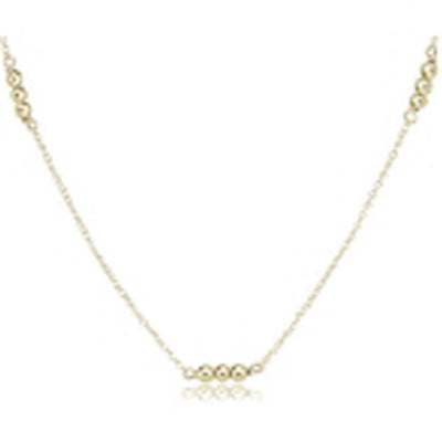 15" Joy Simplicity Chain 3mm Gold Necklace