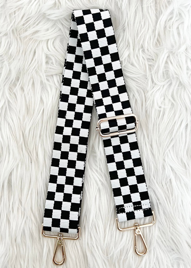 Black and White Checkered Strap
