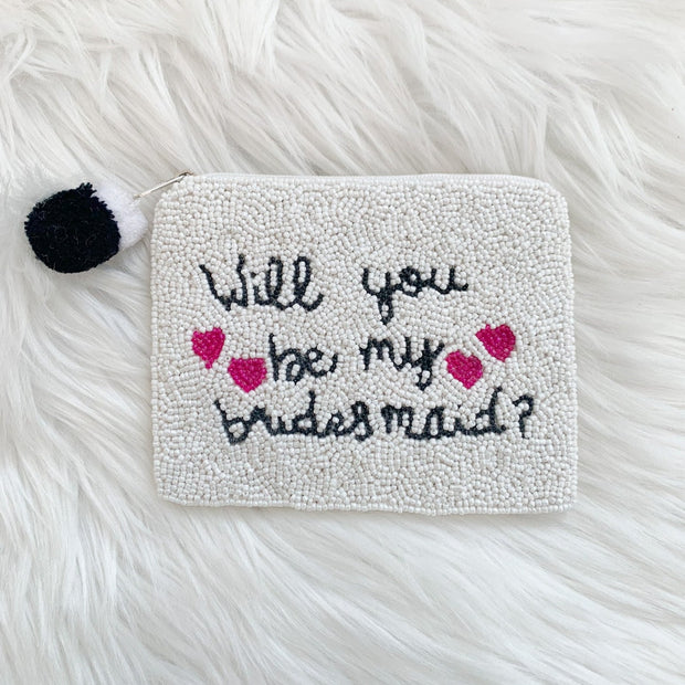Bridesmaid Beaded Pouch
