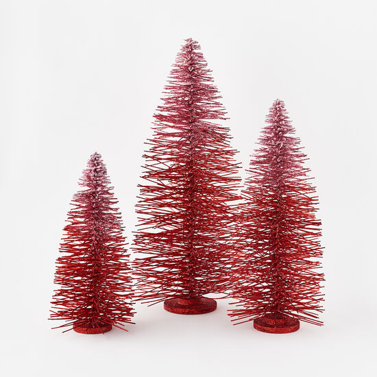 Glitter Red Sisal Trees