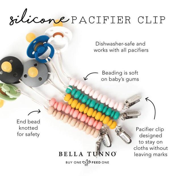 Pacifier Clip - Oatmeal