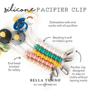 Pacifier Clip - Girl Multi