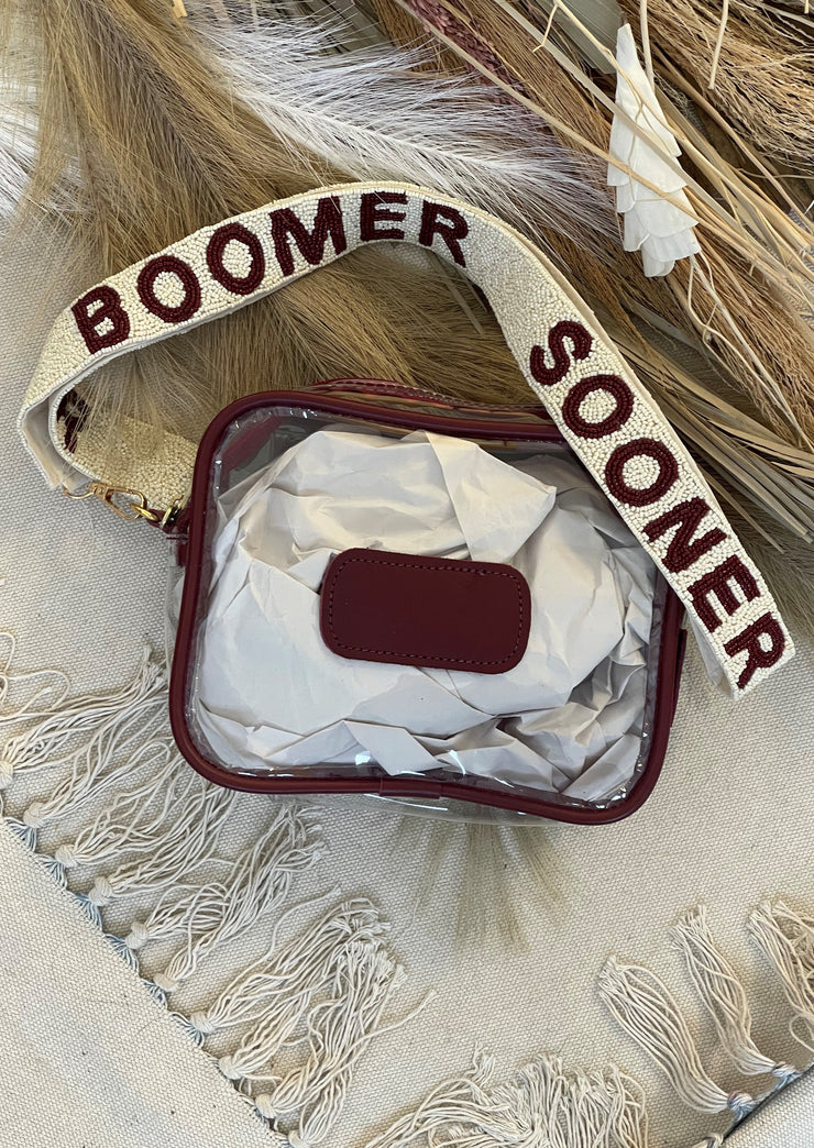 Boomer Sooner Beaded Purse Strap