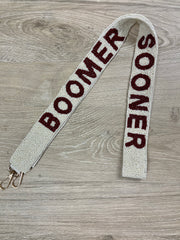 Boomer Sooner Beaded Purse Strap