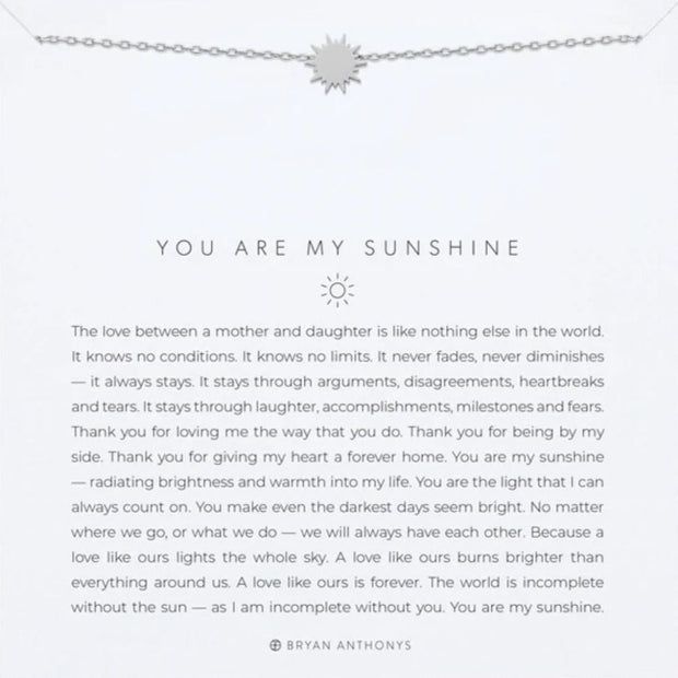 You Are My Sunshine Necklace